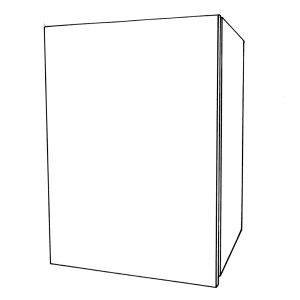 Wall Cabinet Single Door Lefthand Hung 310mm Deep