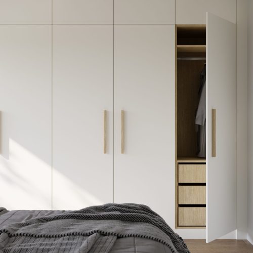 Warm White Bedroom Cabinets